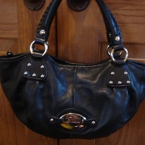 Makowsky black leather handbag, NWOT